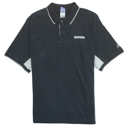 Reebok NFL Raiders Black Polo Shirt Men's 2XL Moisture Wicking