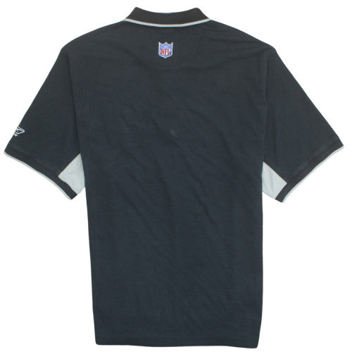 Reebok NFL Raiders Black Polo Shirt Men's 2XL Moisture Wicking