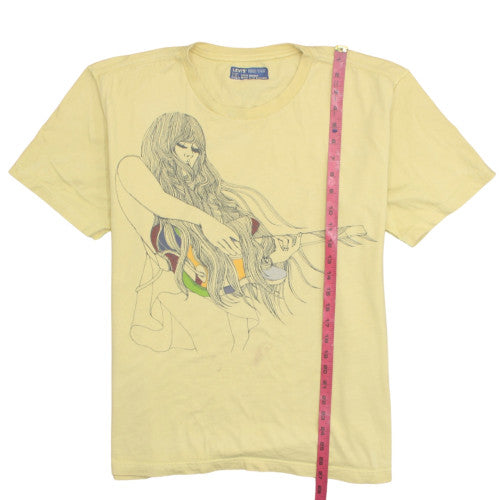Levi's Red Tab Men's Beige XL Art Print Short Sleeve Cotton T-Shirt