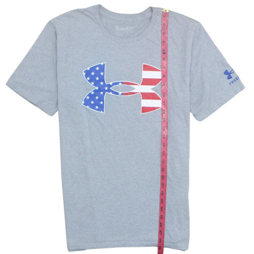 Under Armour Men's Grey XL Patriotic Graphic Short Sleeve T-Shirt