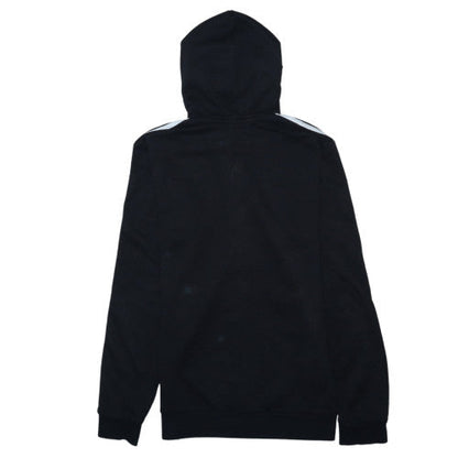 Adidas Mens Black Full Zip Hoodie Small Hooded Athletic Sweatshirt