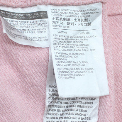 Levi's Women's Pink Pullover Hoodie Small Logo Cotton Sweatshirt