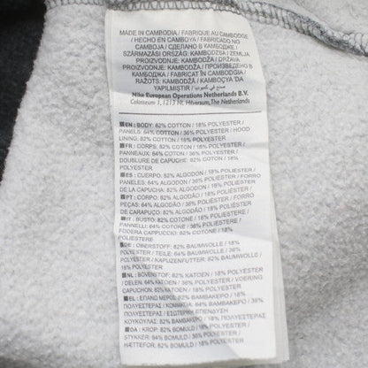 Nike Air Men's Grey Pullover Hoodie Small Fleece Logo Sportswear