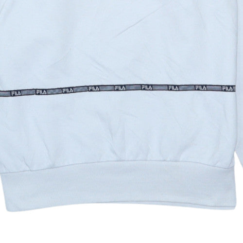 FILA Men’s White XL Crew Neck Logo Pullover Sweatshirt