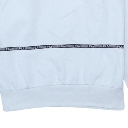 FILA Men’s White XL Crew Neck Logo Pullover Sweatshirt