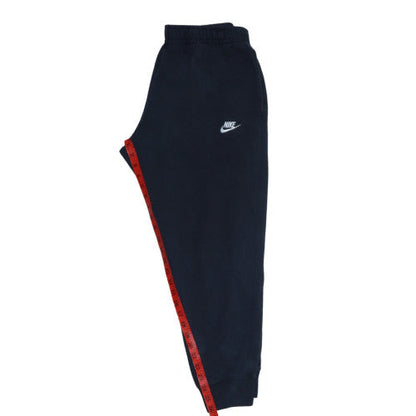 Nike Men's Black Medium Jogger Sweatpants Fleece Tapered Fit