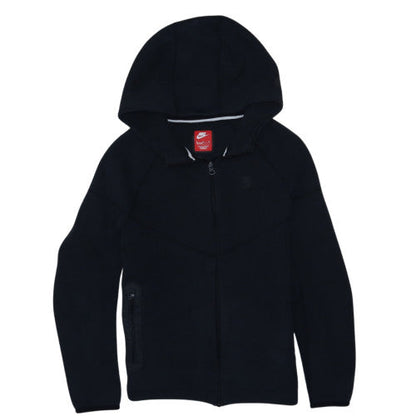 Nike Boys Black Full Zip Hoodie XL 158-170cm Hooded Sweatshirt
