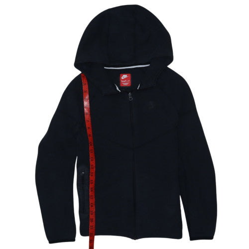Nike Boys Black Full Zip Hoodie XL 158-170cm Hooded Sweatshirt