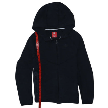 Nike Boys Black Full Zip Hoodie XL 158-170cm Hooded Sweatshirt
