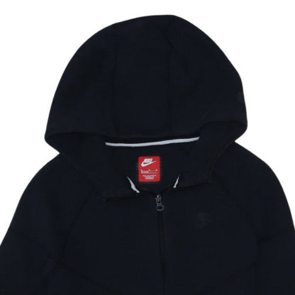 Nike Boys Black Full Zip Hoodie XL 158-170cm Hooded Sweatshirt