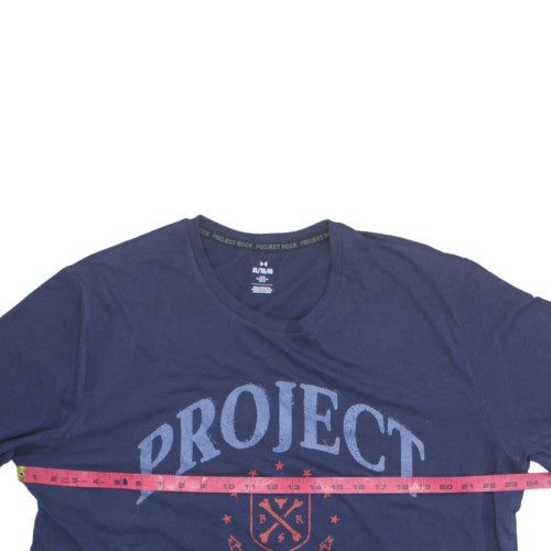 Under Armour Men's Blue Project Rock XL Graphic T-Shirt