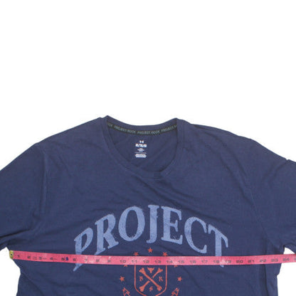 Under Armour Men's Blue Project Rock XL Graphic T-Shirt