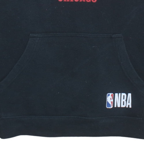 NBA Youth Boys Black Chicago Bulls Pullover Hoodie Size 14