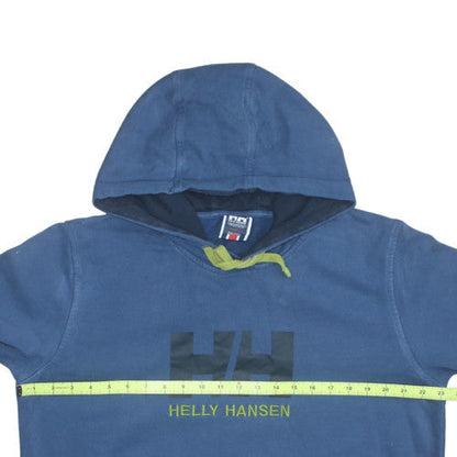 Helly Hansen Men's Blue XL Pullover Hoodie with Logo and Pockets