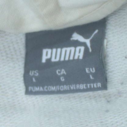 Puma PSV White Hoodie Women L Graphic Print Pullover