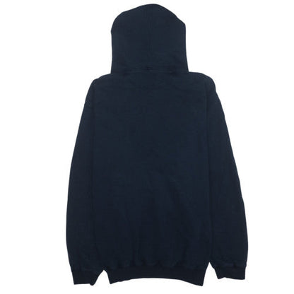 Champion Men's Blue Pullover Hoodie 2XL Logo Fleece Sweatshirt