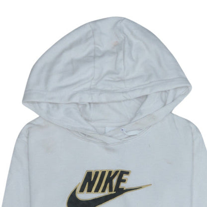 Nike Mens White XS Pullover Hoodie Lightweight Graphic Logo Sportswear