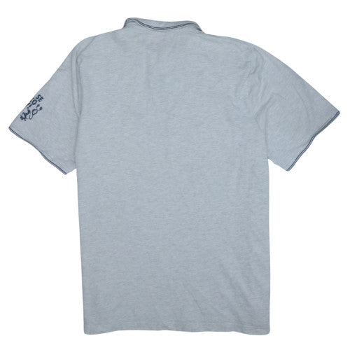 Nike Men’s Grey 2XLT Polo Shirt Short Sleeve 1/4 Zip Cotton