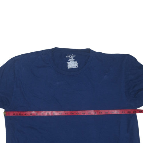 Polo Ralph Lauren Men's Navy Blue Crew Neck Short Sleeve T-Shirt Size M