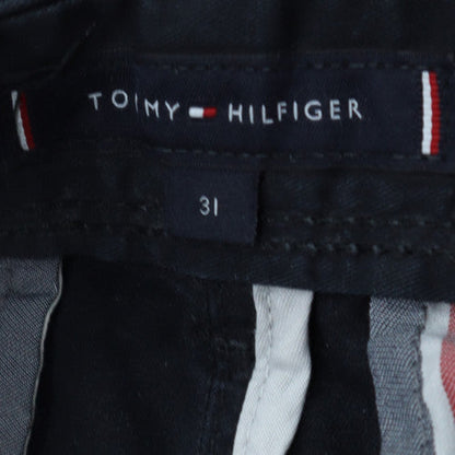 Tommy Hilfiger Mens Black Cargo Shorts Size 31 Cotton Casual