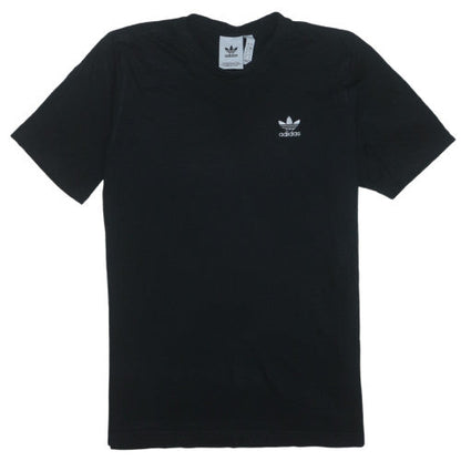 Adidas Men's Black Short Sleeve Crew Neck Cotton T-Shirt S