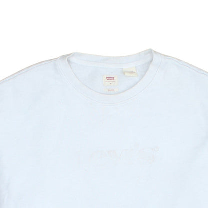 Levi's Men's White Relaxed Fit Crew Neck Sweatshirt M