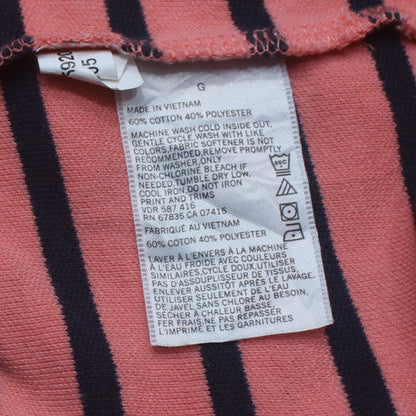 Nautica Men’s Pink Striped Classic Fit Polo Shirt Size L