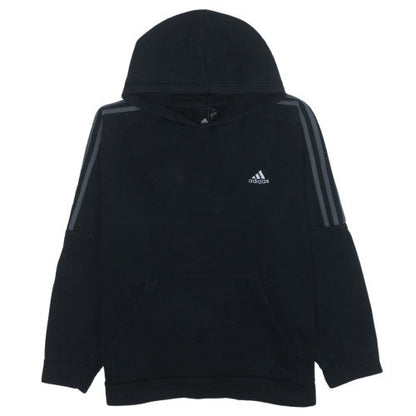 Adidas Men's Black Pullover Hoodie L Fleece Logo Sportswear