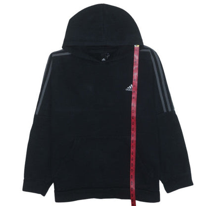Adidas Men's Black Pullover Hoodie L Fleece Logo Sportswear