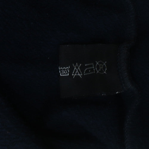 Diesel Mens Navy Full Zip Sweatshirt XL Logo Athletic Style