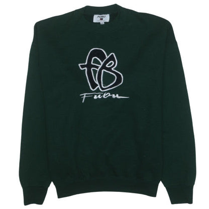 FUBU Men's Green 2XL Pullover Sweatshirt Vintage Streetwear
