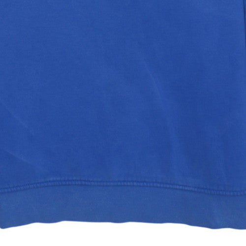Nike Men's Blue Embroidered Crew Neck Sweatshirt Size M