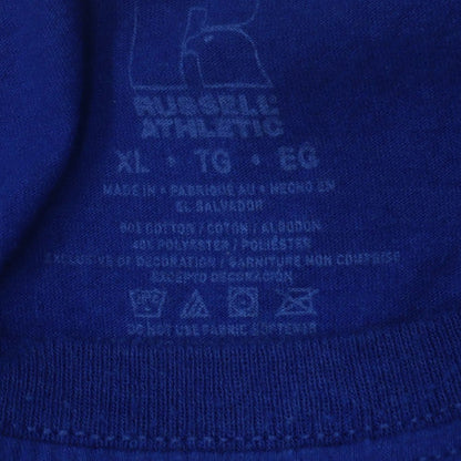 Russell Athletic Men's Blue XL Short Sleeve Crew Neck T-Shirt