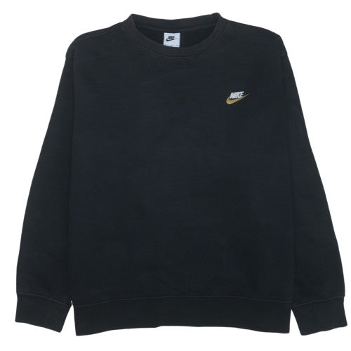 Nike Men’s Black XL Pullover Sweatshirt Fleece Crew Neck Logo Sportswear