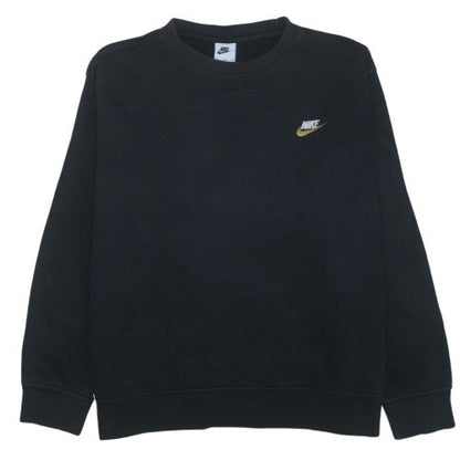 Nike Men’s Black XL Pullover Sweatshirt Fleece Crew Neck Logo Sportswear