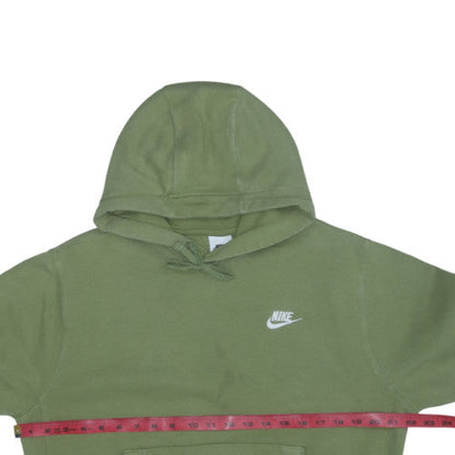 Nike Men's Green Pullover Hoodie M Regular Fit Fleece Sportswear
