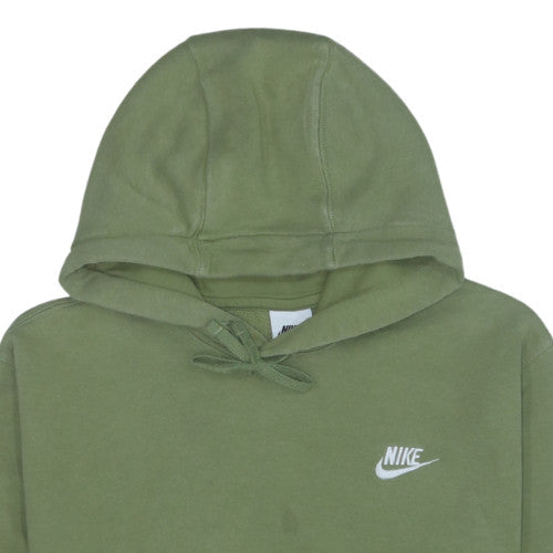 Nike Men's Green Pullover Hoodie M Regular Fit Fleece Sportswear