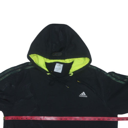 adidas Men's Black XL Pullover Hoodie with Logo Sports Style