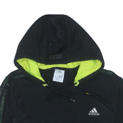 adidas Men's Black XL Pullover Hoodie with Logo Sports Style