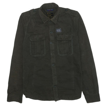 Superdry Men's Green XL Military Cotton Utility Jacket