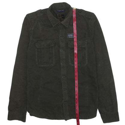 Superdry Men's Green XL Military Cotton Utility Jacket