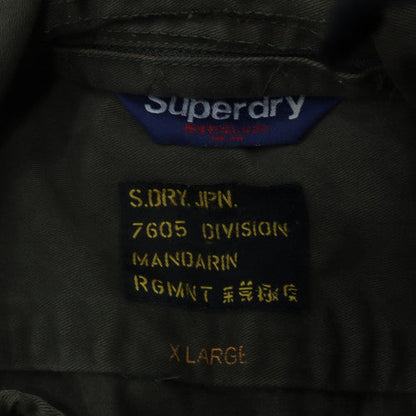 Superdry Men's Green XL Military Cotton Utility Jacket