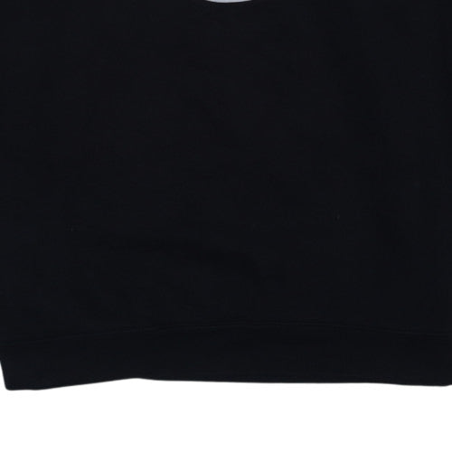 Lacoste Men's Black 2XL Crew Neck Logo Sweatshirt Regular Fit