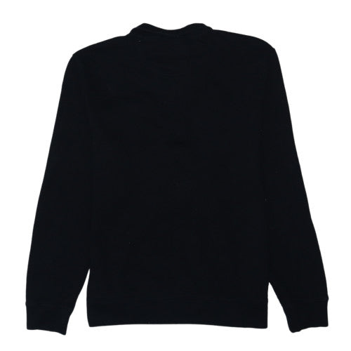 Barbour International Mens Black L Half Zip Sweatshirt