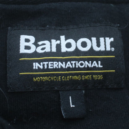 Barbour International Mens Black L Half Zip Sweatshirt