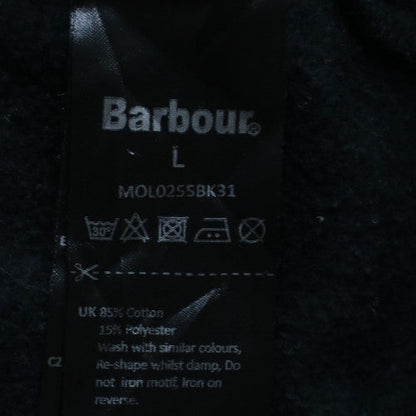 Barbour International Mens Black L Half Zip Sweatshirt
