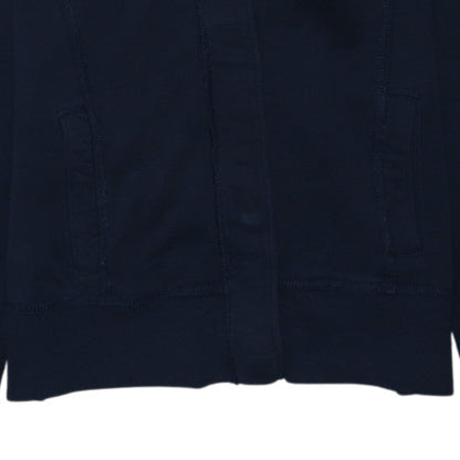 Hollister Men's Blue Full Zip Hoodie L Fleece College Style