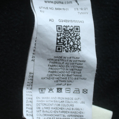 Puma Men's Black XL Pullover Hoodie Fleece Sweatshirt