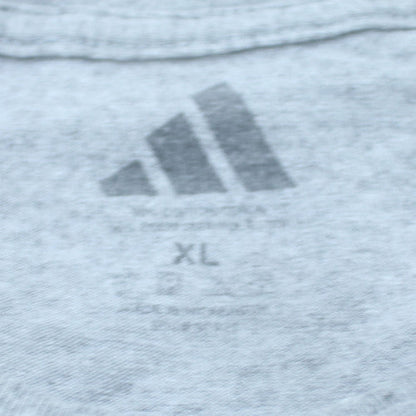 Adidas Mens Grey Braves Country 5K Graphic T-Shirt XL Sports Tee