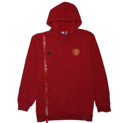 Adidas Mens Red Manchester United Pullover Hoodie XL